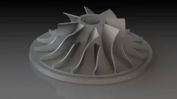 Turbo exhaust turbine blade