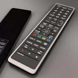 TV remote control 3D model