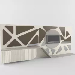 TV Wall Unit Design 1 3D model