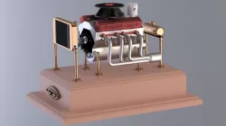 V8 Model Engine on 