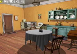 Vintage kitchen 3D model