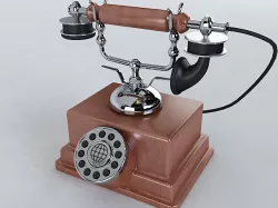 Vintage Telephone 3D model