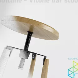 Vitone barstool 3D model