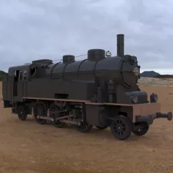 VLC 75 Locomotive Studio Max 3D model