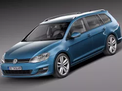 Volkswagen Golf Variant 2014 3D model