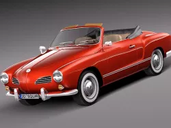 Volkswagen Karmann Ghia Cabrio 1955-1974 3D model