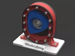 Wankel Rotary Engine Display Model