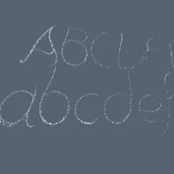 Waterjet font 3D model