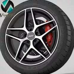 Wheel BBS CF 3D model