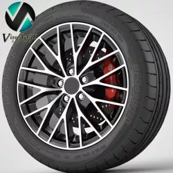 wheel Borbet BS5 3D model