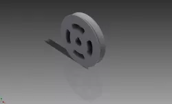 WHEEL WITH SLOT IN V
