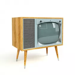 1950 s Style Televison T V Household Electronics Tube Television 3D model
