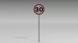 30 Speed limit 3D model