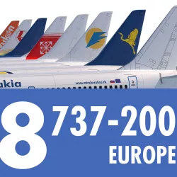 737 200 Collection Eight Europe Airlines 3D model