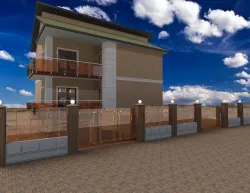 A fence with rolling gate made of glass and stainless steel, this is a follow-up to the balcony railings project!