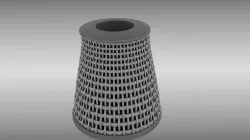 Air filter 3D model