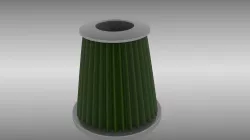 Air filter 3D model