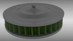 Air filter 3D model