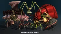 Alien Bugs Pack Low-poly  3D model