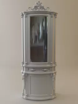 Antique Display Cabinet 3D model