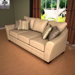 Ashley Lena Putty Sofa Low-poly  3D model
