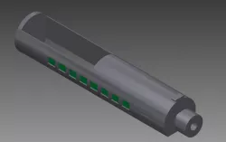 Back bolt part to Front bolt, 6.8 mm remington spc 