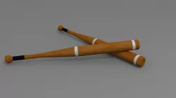 Baseball bat 3D model