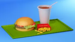 Burger meal 3D model