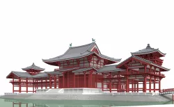 Byodo-in Temple in Kyoto 3D model