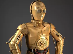 C3PO Star Wars Droid Robot 3D model