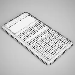 Calculator 25 3D model