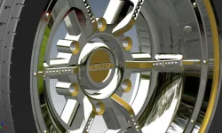 Car rim whith tyre ( one part )
