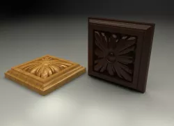 Carved rosette