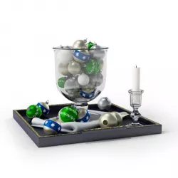Christmas Decoration Vase Bulbs Candleholder 3D model