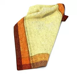 Cream Cotton Towel With Two Color Border 3D model