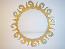 Espejo modelo SOLE Oro 3D model