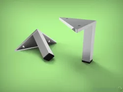 fixed metal leg