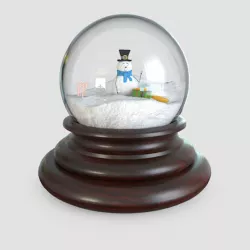 Glass Snow Globes 3D model