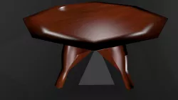 HD texture wooden table 3D model