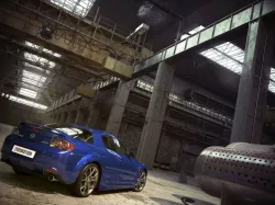 Industrial Interior With A Car Mazda 3D model