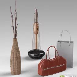 Interior Decoration Elements 3D model