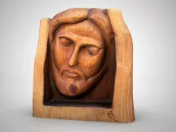 Jesus head sculpture 3D model