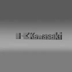 Kawasaki Logo 3D model
