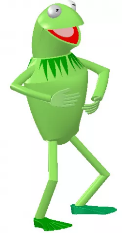kermit my muppets show 3D model