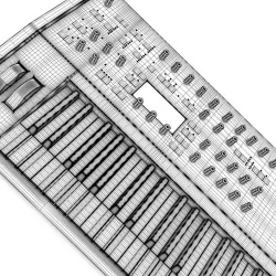 Keyboard Workstation 2 3D model