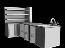 kitchen platform 3D model