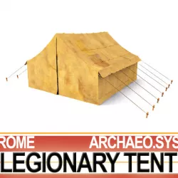 Leather Tent Ancient Rome Legionary 3D model