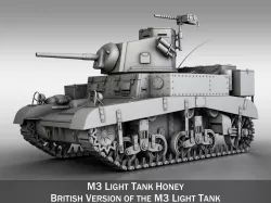 M3 Light Tank Honey 3D model