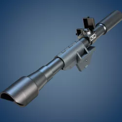 M84 rifle scope 3D model