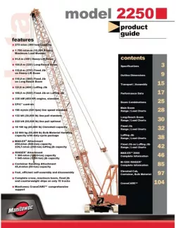 Manitowoc M 2250 Crane 